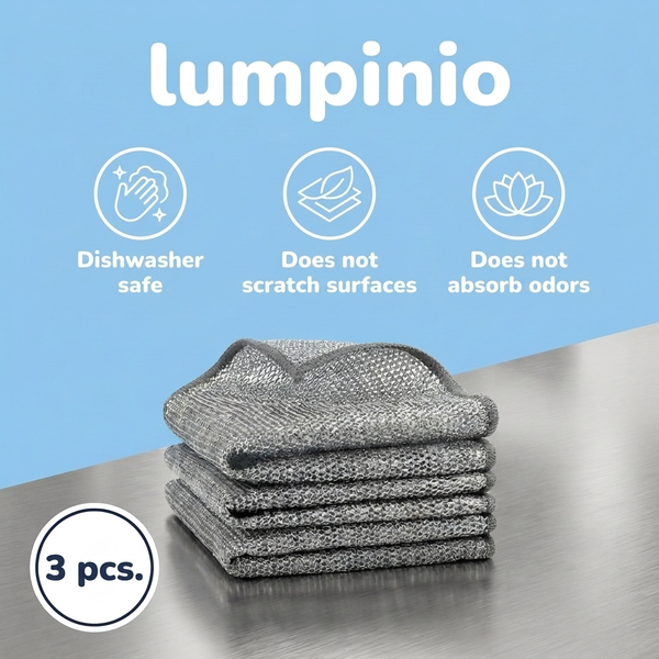 Lumpinio – Magic Steel Wool Cloths (3pcs.)